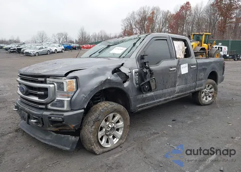 2022 Ford F-250 Platinum from USA, damaged, VIN 1FT7W2BT6NEC01668